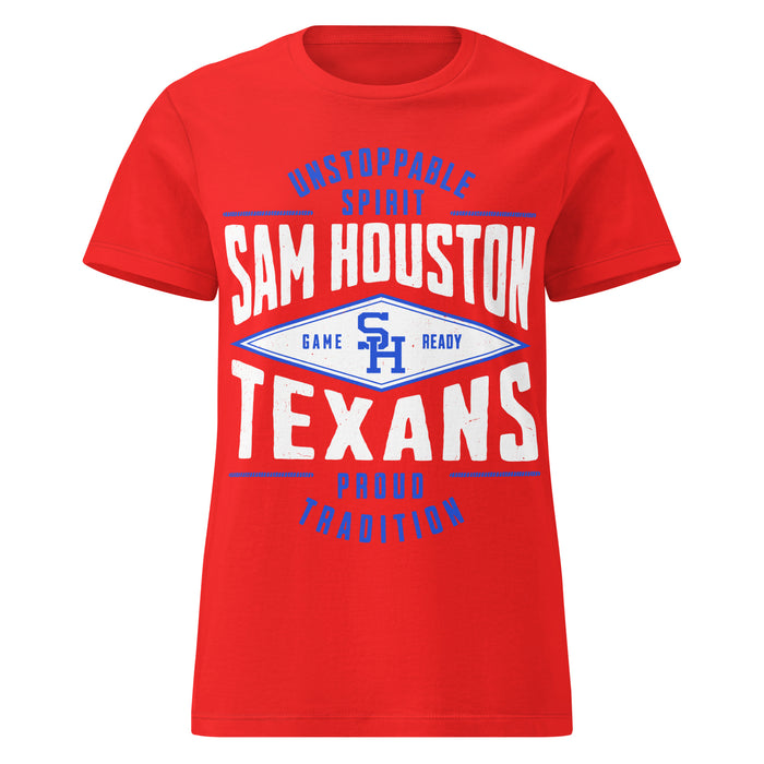 Sam Houston High School Texans Women's Red SoftStyle T-shirt 210