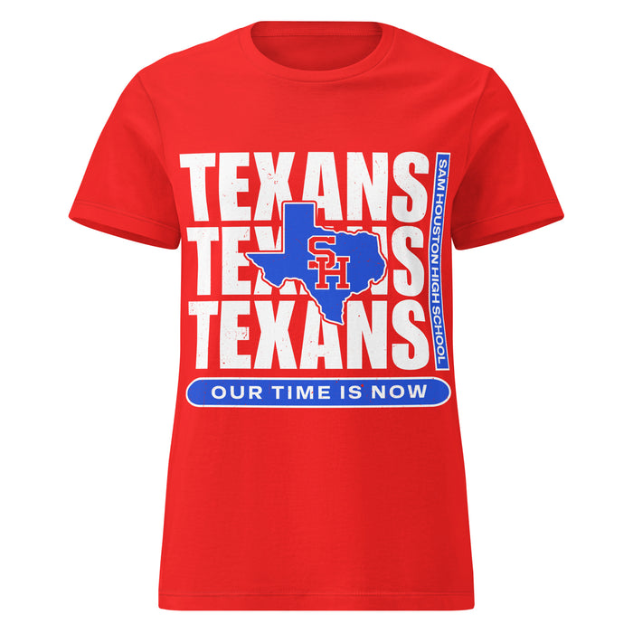 Sam Houston High School Texans Women's Red SoftStyle T-shirt 235