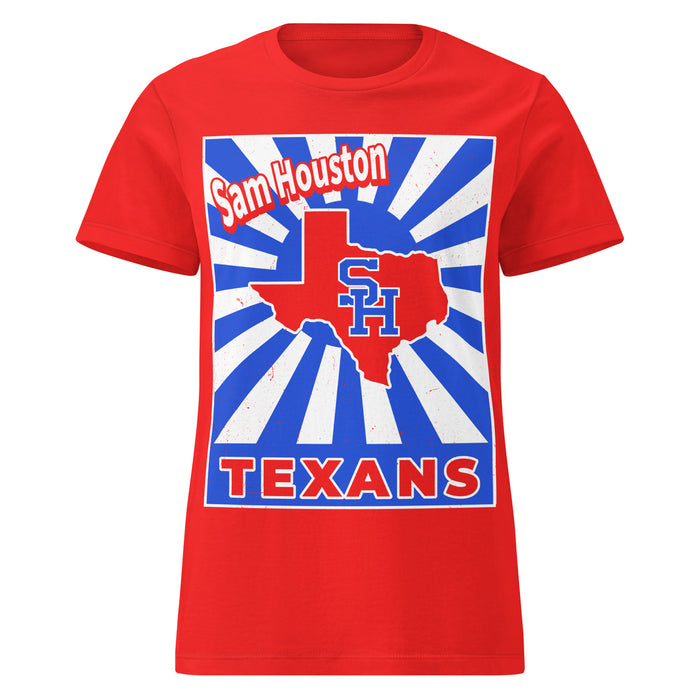 Sam Houston High School Texans Women's Red SoftStyle T-shirt 226