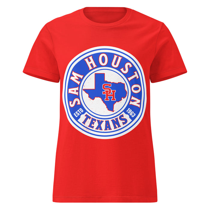 Sam Houston High School Texans Women's Red SoftStyle T-shirt 220