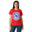 Front view of Sam Houston High School Texans Women's Red SoftStyle T-shirt 220