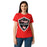 Female wearing Tomball High School Cougars Women's Red SoftStyle T-shirt 225