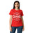 Front view of Tomball High School Cougars Women's Red SoftStyle T-shirt 218