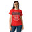 Front view of Tomball High School Cougars Women's Red SoftStyle T-shirt 204