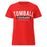 Tomball High School Cougars Women's Red SoftStyle T-shirt 021