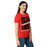 Side view of Porter High School Spartans Women's Red SoftStyle T-shirt 241