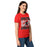 Side view of Porter High School Spartans Women's Red SoftStyle T-shirt 233