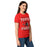 Side view of Porter High School Spartans Women's Red SoftStyle T-shirt 230