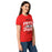 Side view of Porter High School Spartans Women's Red SoftStyle T-shirt 210