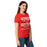 Side view of Tomball High School Cougars Women's Red SoftStyle T-shirt 237