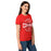 Side view of Tomball High School Cougars Women's Red SoftStyle T-shirt 218