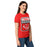 Side view of Tomball High School Cougars Women's Red SoftStyle T-shirt 001
