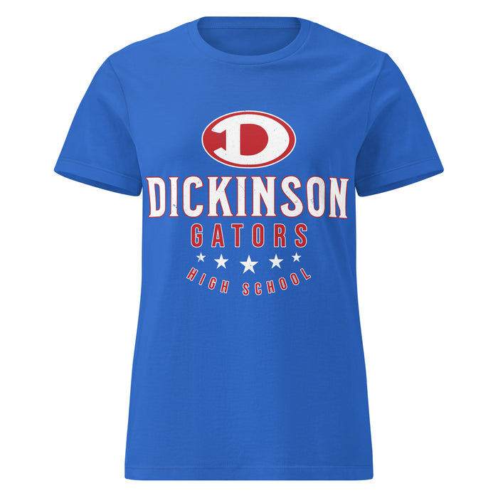 Dickinson High School Gators Women&#39;s Royal Blue SoftStyle T-shirt 217