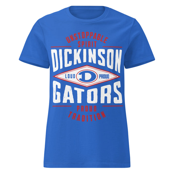 Dickinson High School Gators Women's Royal Blue SoftStyle T-shirt 210