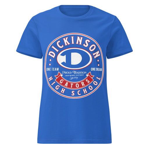 Dickinson High School Gators Women's Royal Blue SoftStyle T-shirt 215