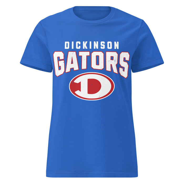 Dickinson High School Gators Women&#39;s Royal Blue SoftStyle T-shirt 234