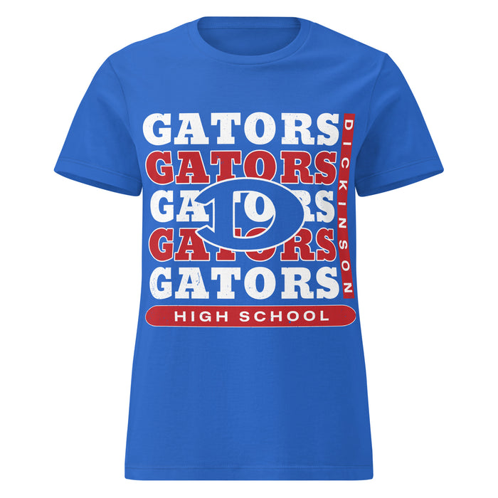Dickinson High School Gators Women's Royal Blue SoftStyle T-shirt 235