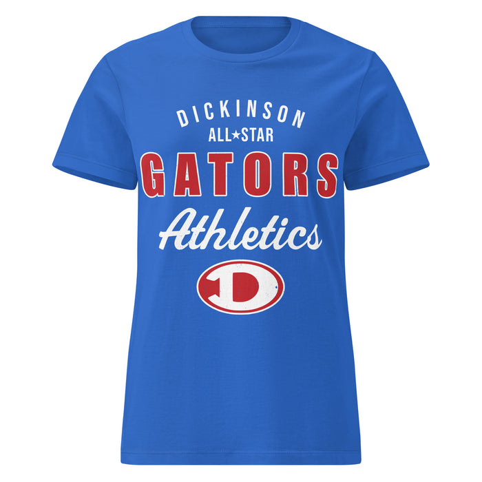 Dickinson High School Gators Women's Royal Blue SoftStyle T-shirt 034
