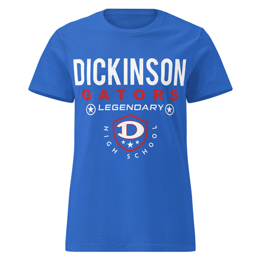 Dickinson High School Gators Women's Royal Blue SoftStyle T-shirt 003