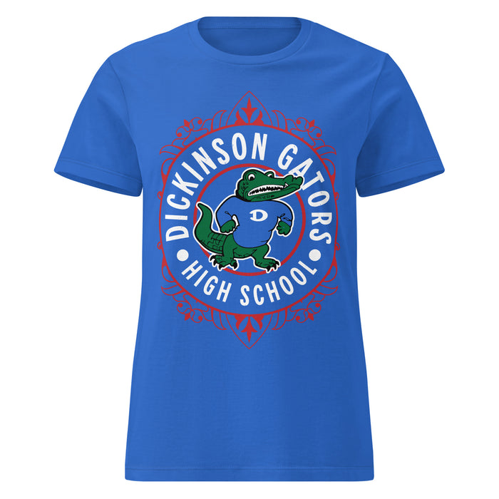 Dickinson High School Gators Women&#39;s Royal Blue SoftStyle T-shirt 227