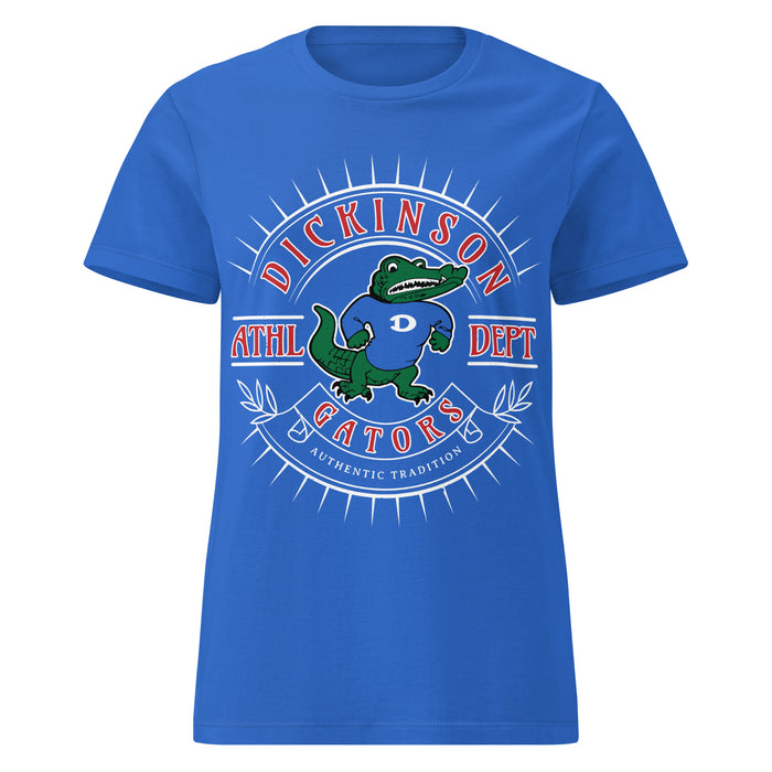 Dickinson High School Gators Women's Royal Blue SoftStyle T-shirt 201