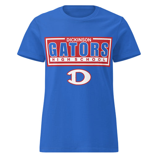 Dickinson High School Gators Women's Royal Blue SoftStyle T-shirt 049