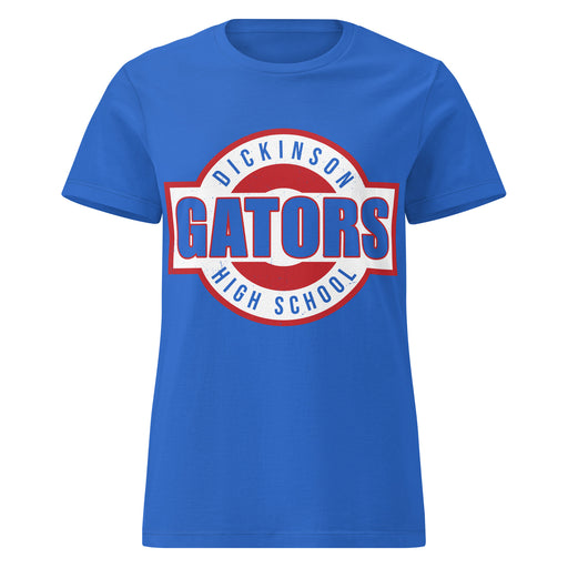 Dickinson High School Gators Women's Royal Blue SoftStyle T-shirt 011