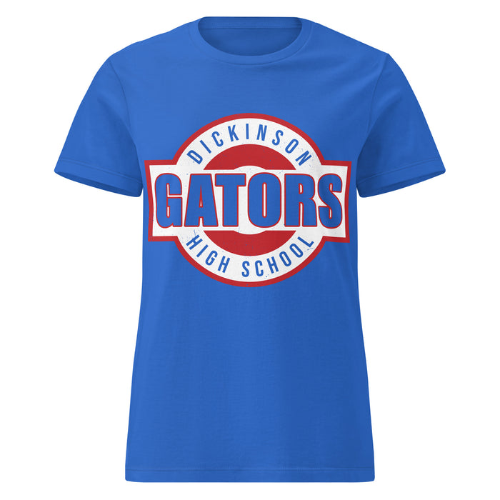 Dickinson High School Gators Women's Royal Blue SoftStyle T-shirt 011