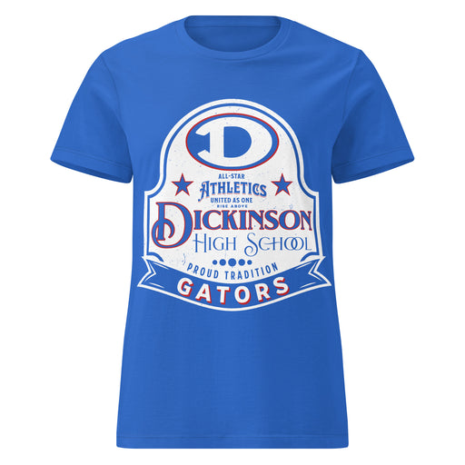 Dickinson High School Gators Women's Royal Blue SoftStyle T-shirt 219