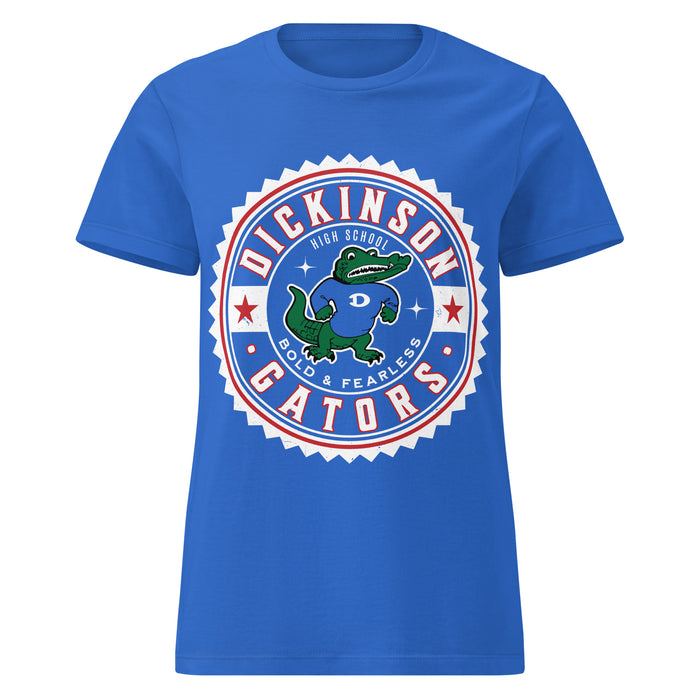 Dickinson High School Gators Women's Royal Blue SoftStyle T-shirt 203