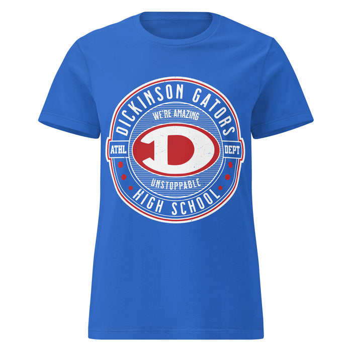 Dickinson High School Gators Women's Royal Blue SoftStyle T-shirt 224