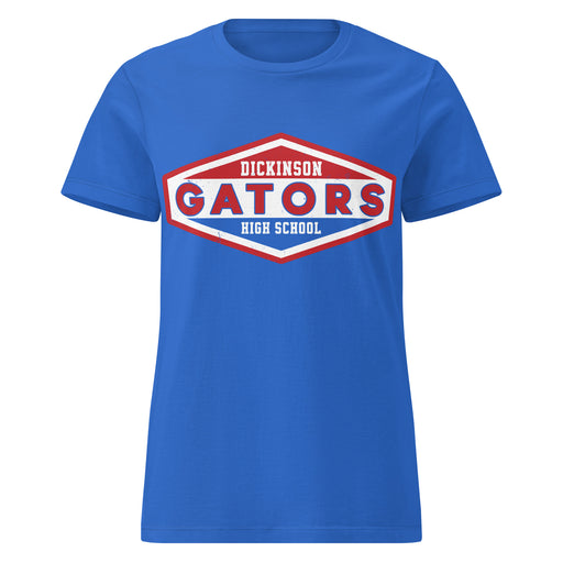 Dickinson High School Gators Women's Royal Blue SoftStyle T-shirt 009