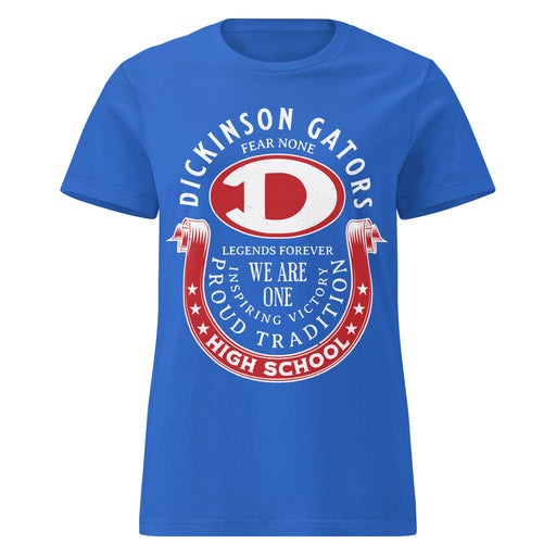 Dickinson High School Gators Women's Royal Blue SoftStyle T-shirt 229