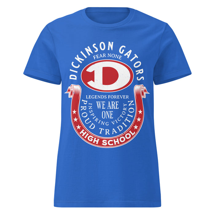Dickinson High School Gators Women&#39;s Royal Blue SoftStyle T-shirt 229