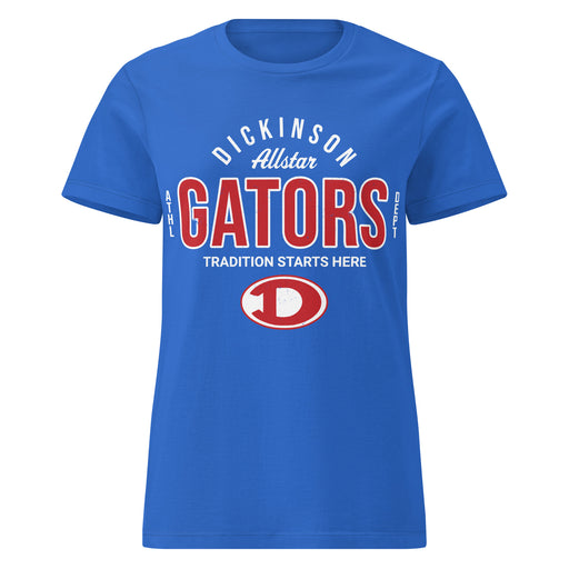 Dickinson High School Gators Women's Royal Blue SoftStyle T-shirt 040