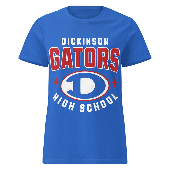 Dickinson High School Gators Women's Royal Blue SoftStyle T-shirt 204