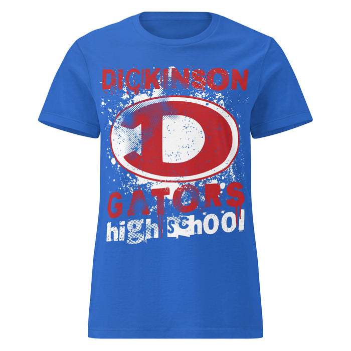 Dickinson High School Gators Women's Royal Blue SoftStyle T-shirt 205