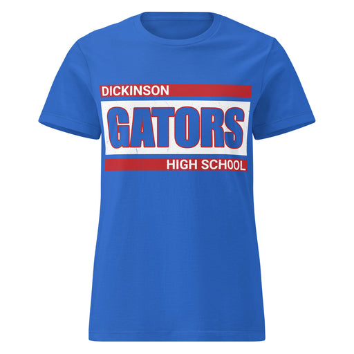 Dickinson High School Gators Women's Royal Blue SoftStyle T-shirt 098