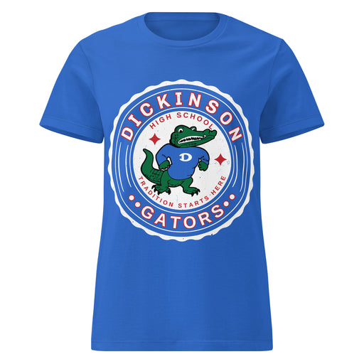 Dickinson High School Gators Women's Royal Blue SoftStyle T-shirt 216