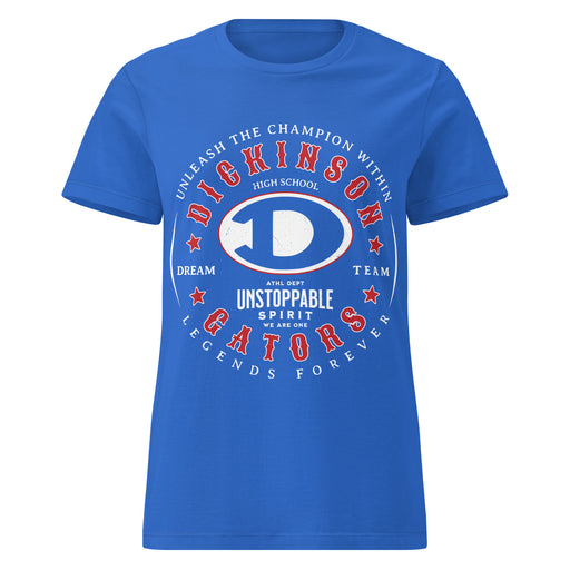 Dickinson High School Gators Women's Royal Blue SoftStyle T-shirt 214