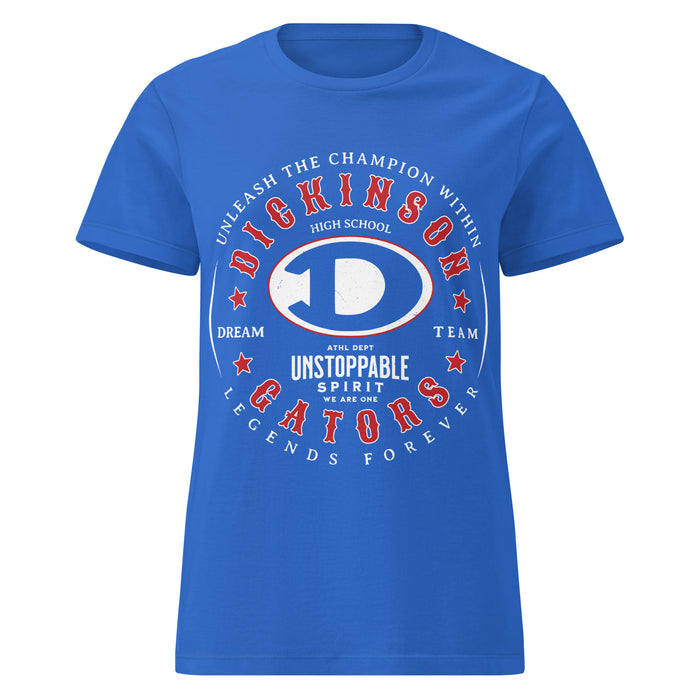 Dickinson High School Gators Women's Royal Blue SoftStyle T-shirt 214