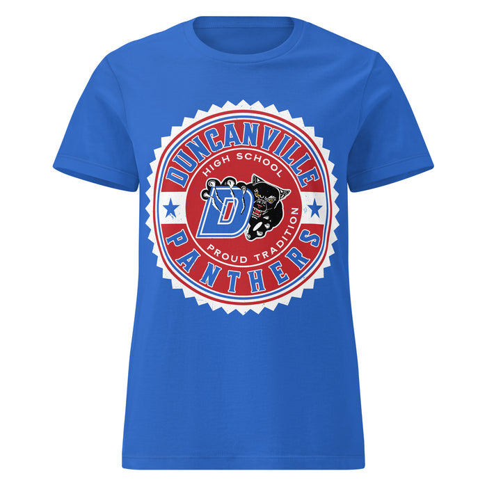 Duncanville High School Panthers Women's Royal Blue SoftStyle T-shirt 203