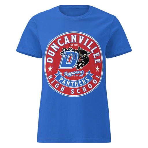 Duncanville High School Panthers Women's Royal Blue SoftStyle T-shirt 215