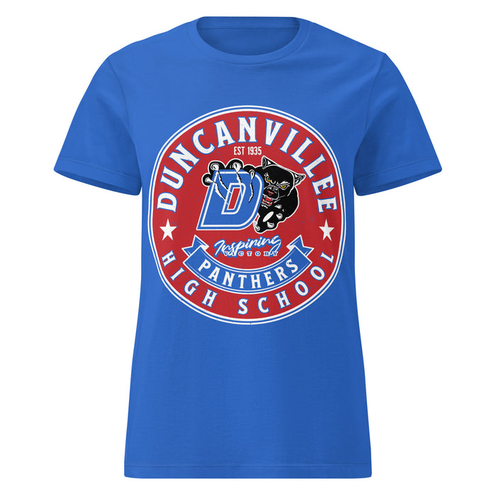 Duncanville High School Panthers Women's Royal Blue SoftStyle T-shirt 215
