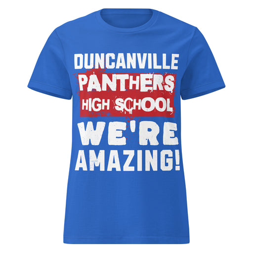 Duncanville High School Panthers Women's Royal Blue SoftStyle T-shirt 231