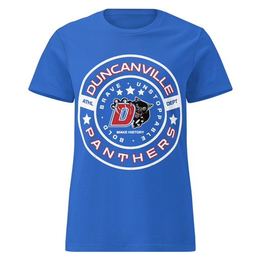 Duncanville High School Panthers Women's Royal Blue SoftStyle T-shirt 239