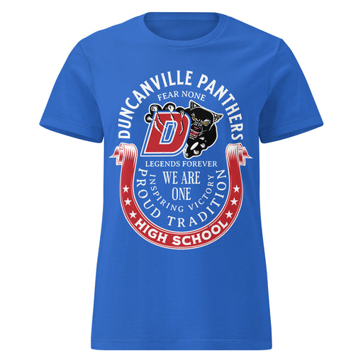 Duncanville High School Panthers Women's Royal Blue SoftStyle T-shirt 229