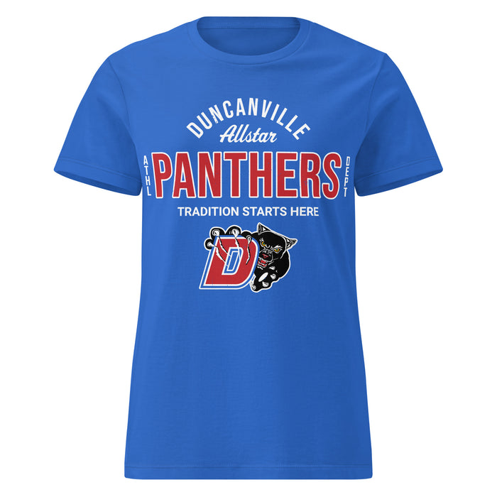 Duncanville High School Panthers Women's Royal Blue SoftStyle T-shirt 040