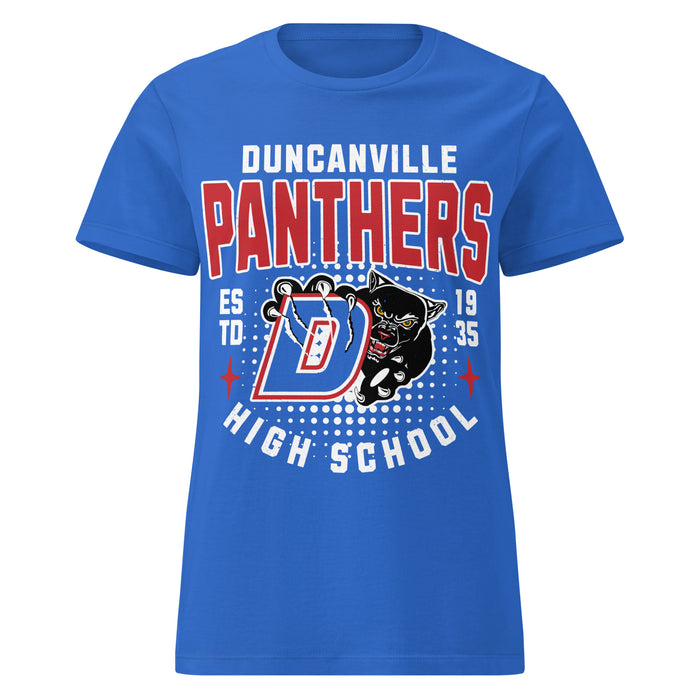 Duncanville High School Panthers Women's Royal Blue SoftStyle T-shirt 204