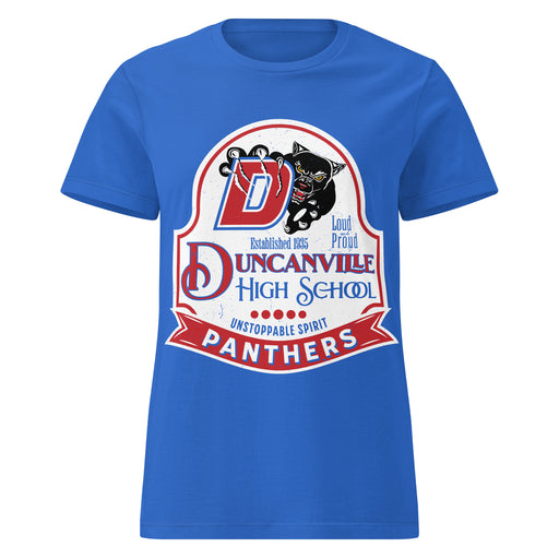 Duncanville High School Panthers Women's Royal Blue SoftStyle T-shirt 219